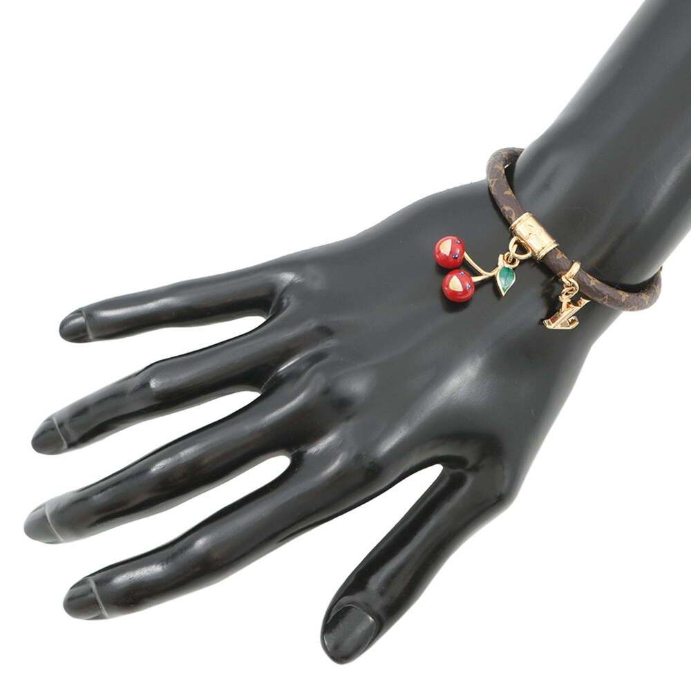 LOUIS VUITTON Brown Monogram Charm Bracelet - Picture 4 of 10